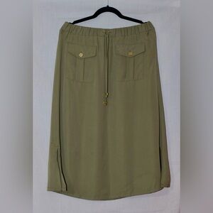 MICHAEL Michael Kors olive green Maxi Skirt